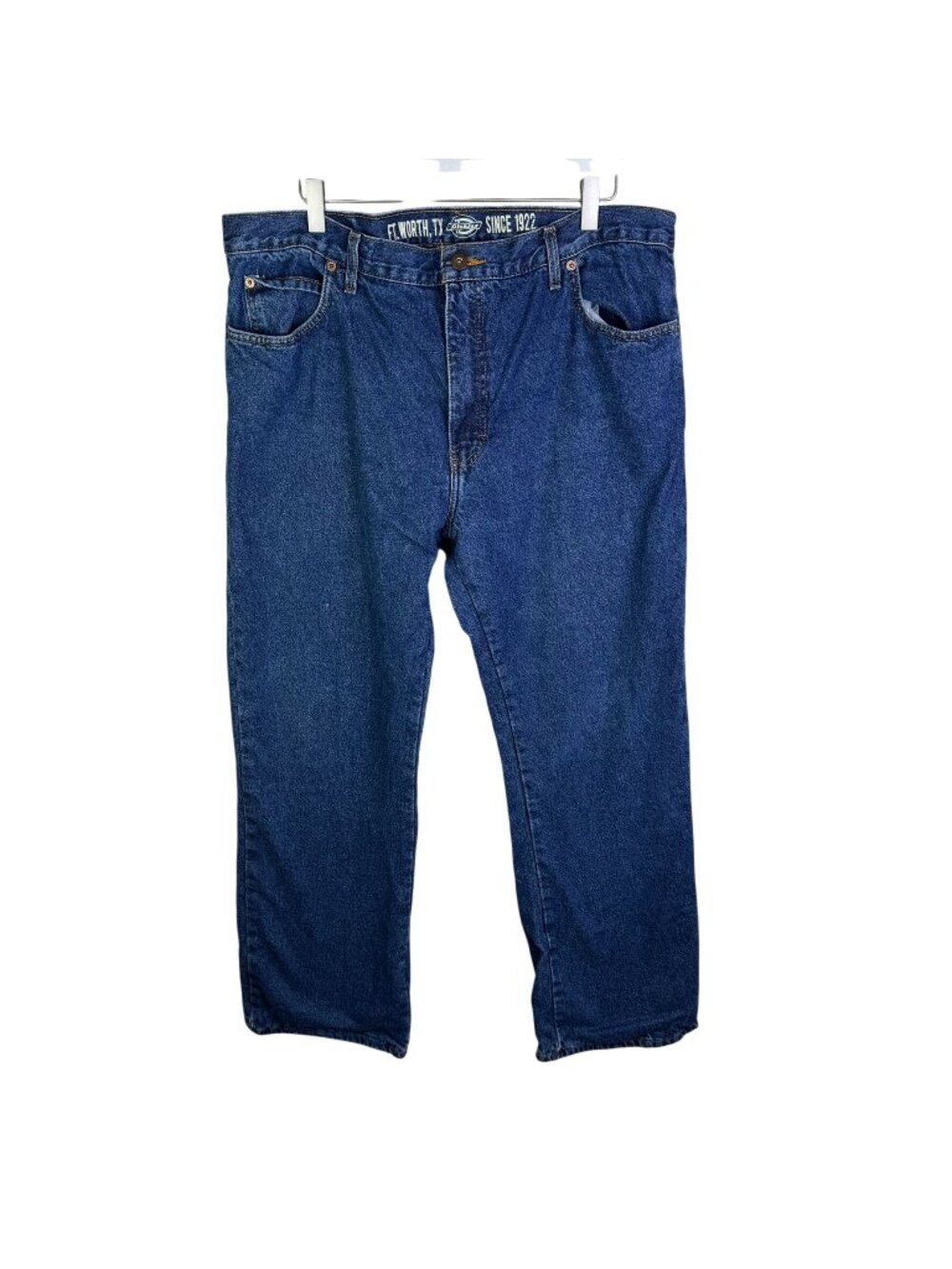 Dickies Fleece-Lined Relaxed Fit Medium Wash Straight Leg Jeans, Size 36x30